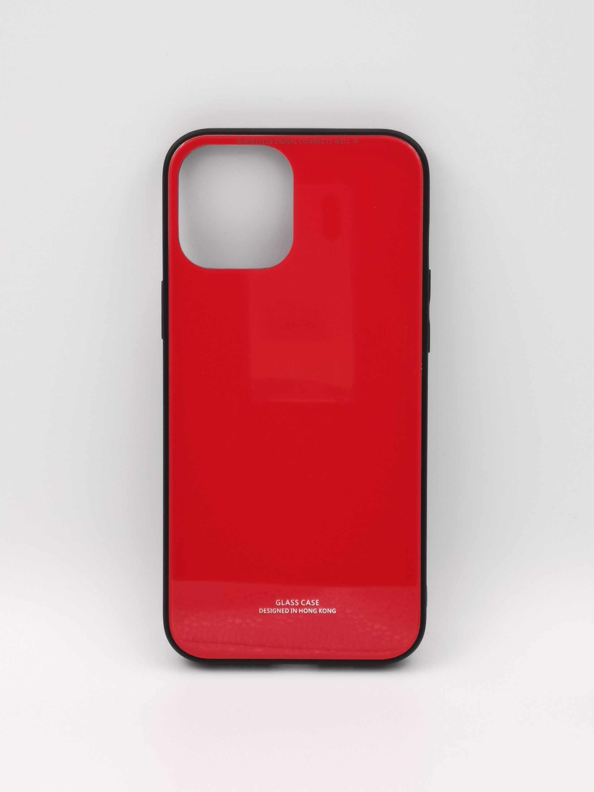 Coque rouge en verre anti-chocs pour apple iphone 12 pro max