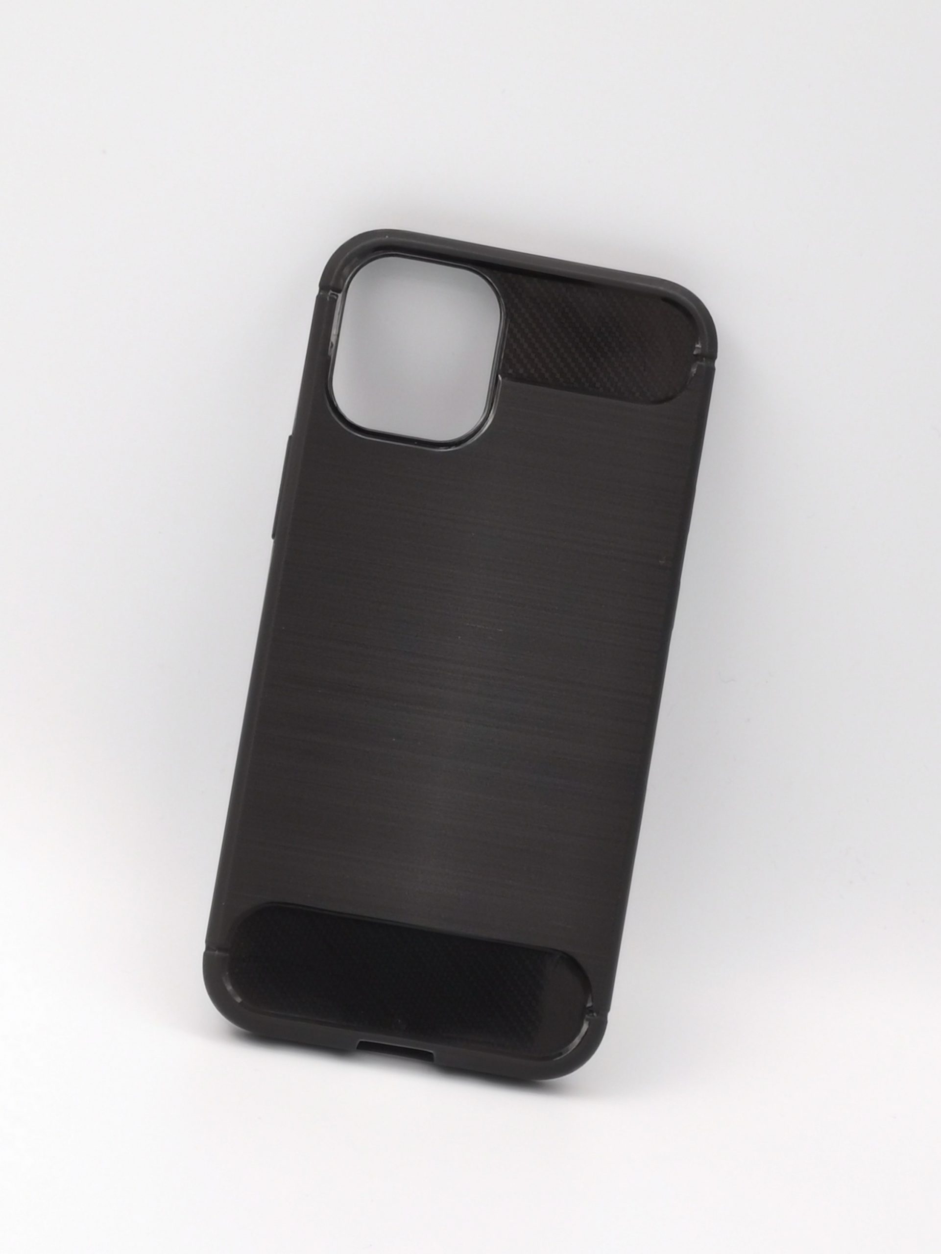 Coque noire Apple iPhone 12 Mini diagonal extérieur