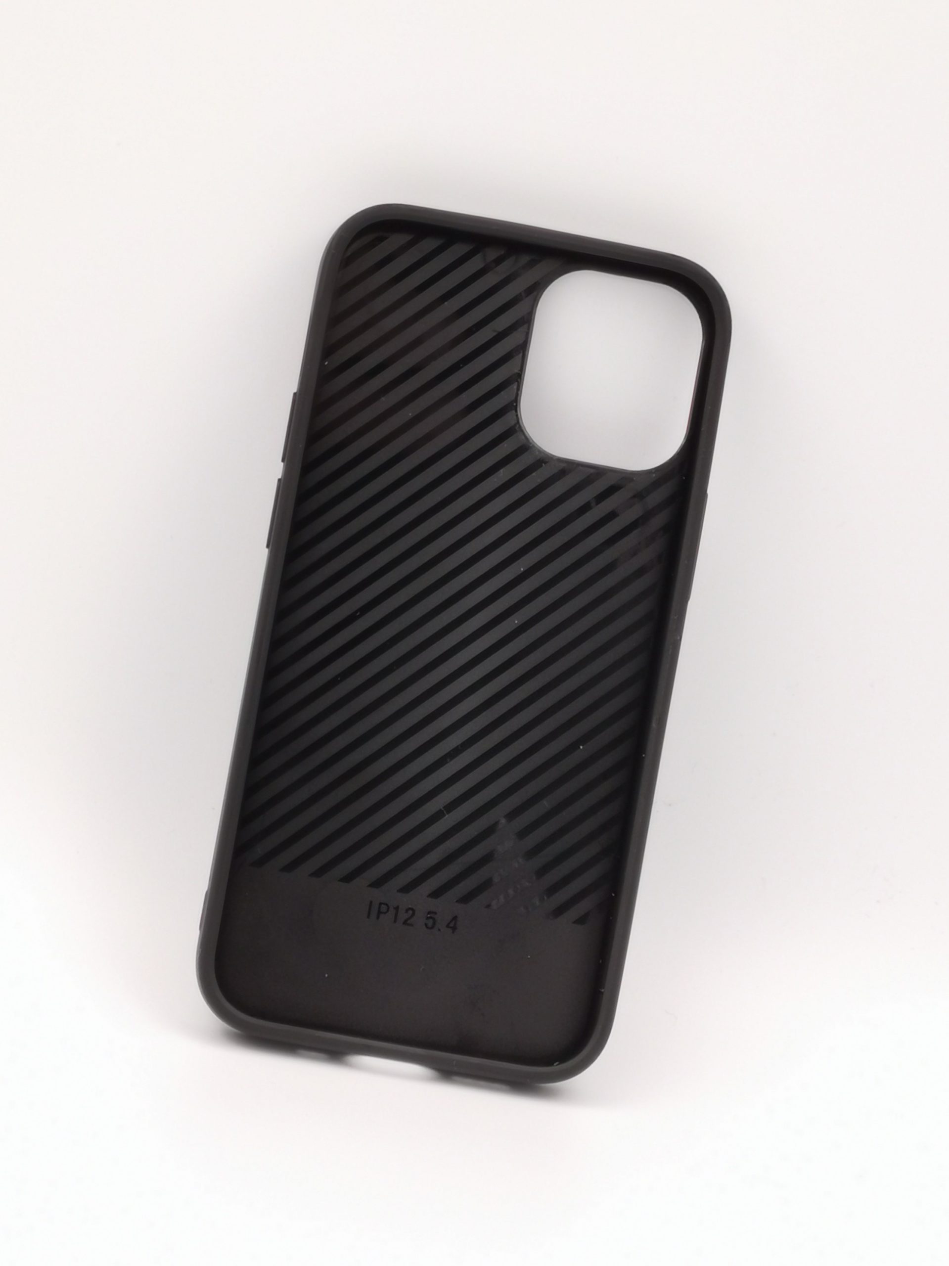 Coque noire en verre anti-chocs pour apple iphone 12 mini