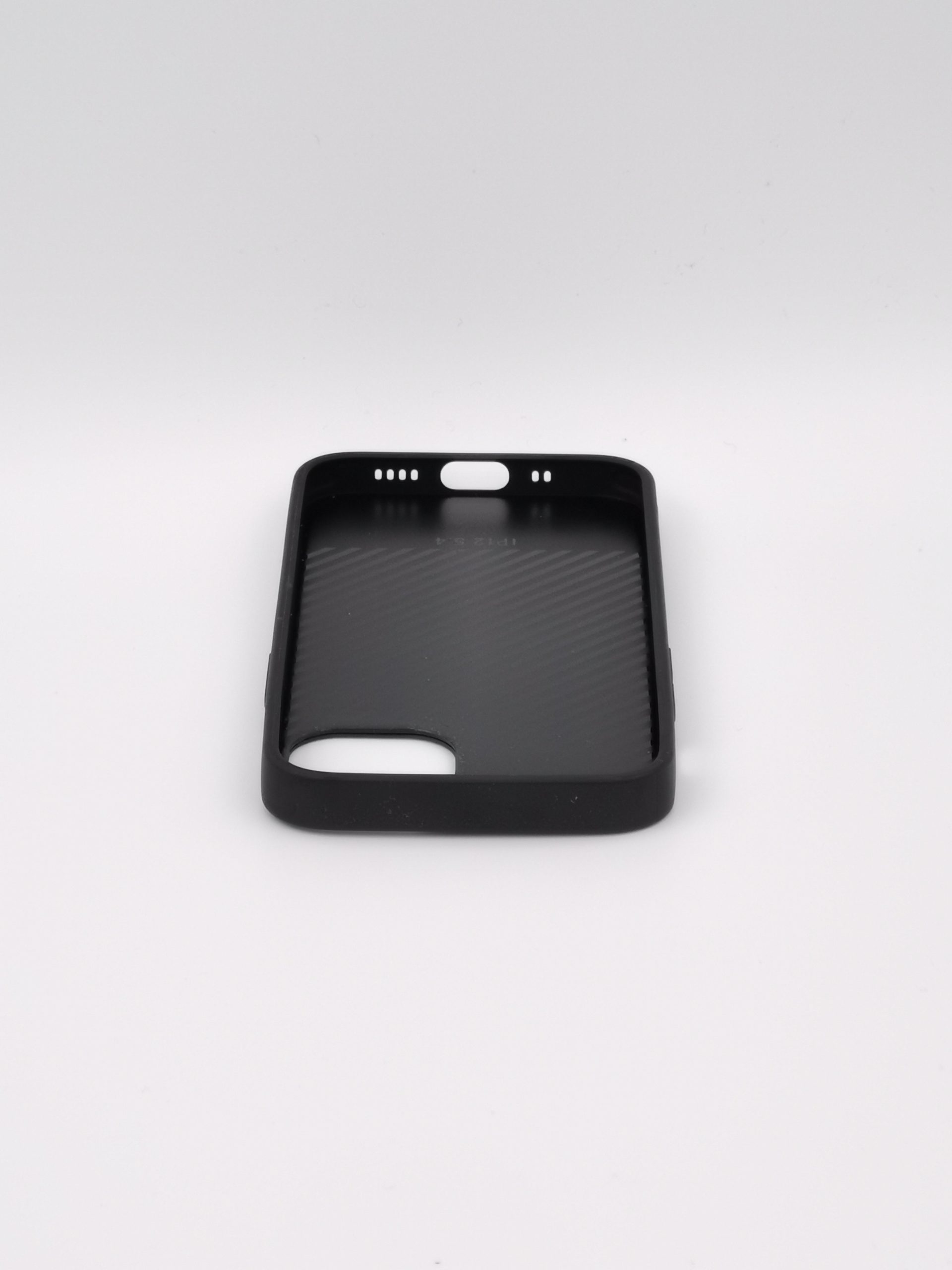 Coque noire en verre anti-chocs pour apple iphone 12 mini