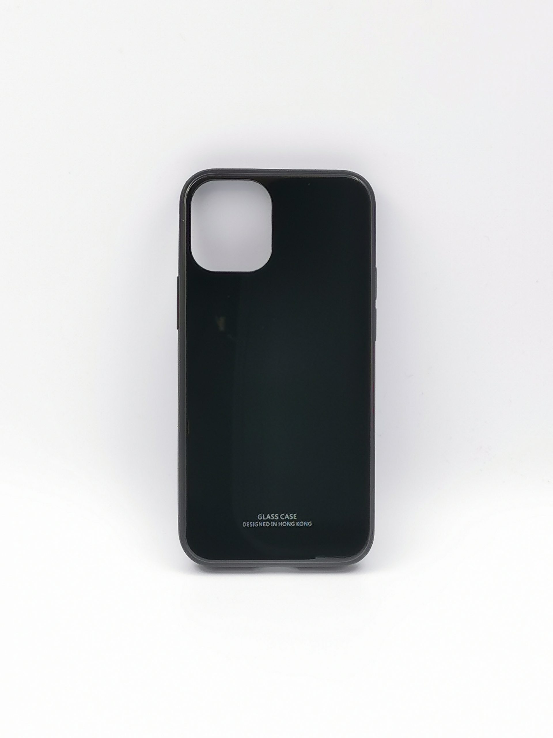Coque noire en verre anti-chocs pour apple iphone 12 mini