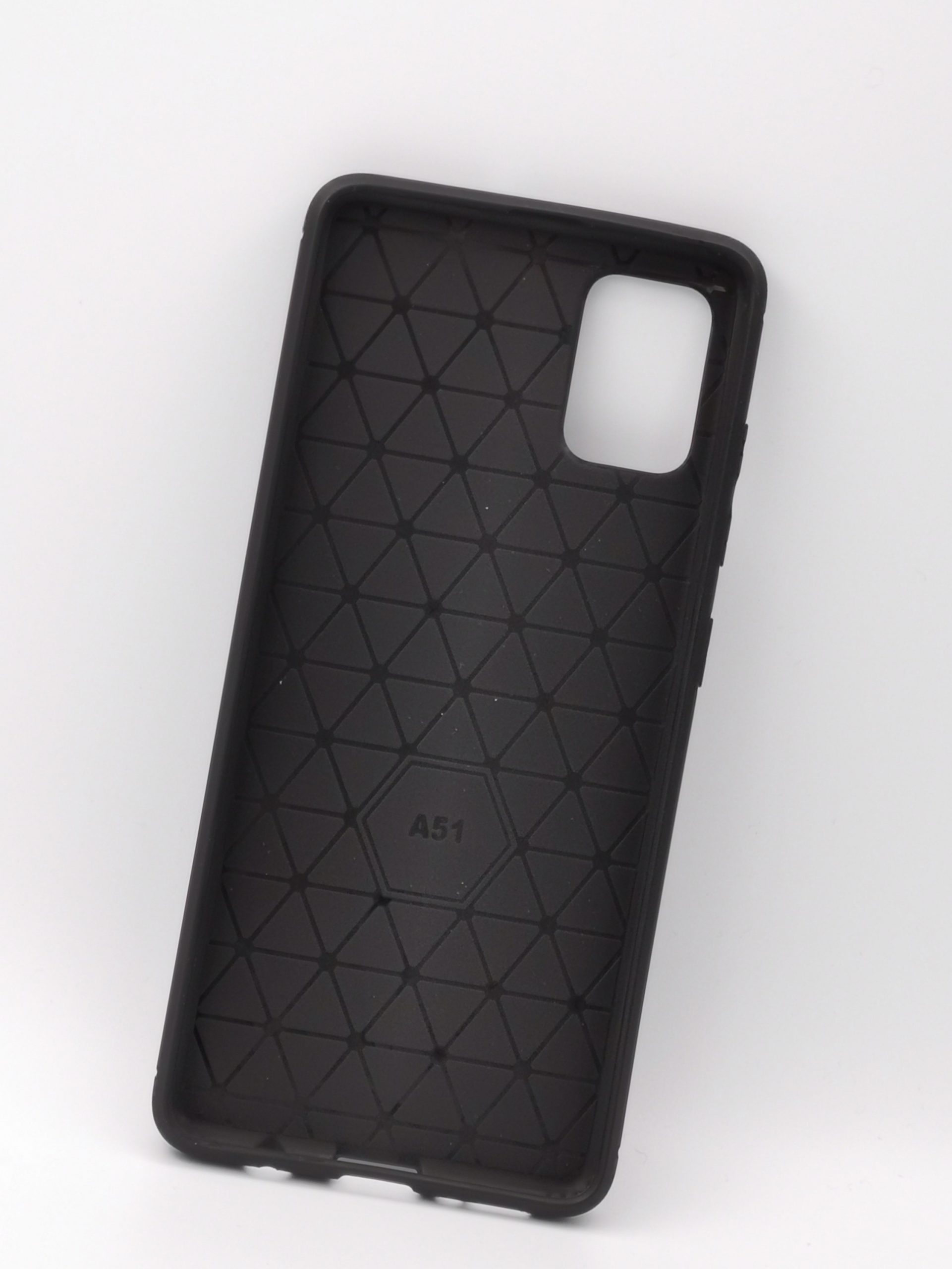 Coque noire en plastique anti-rayures pour samsung galaxy a51