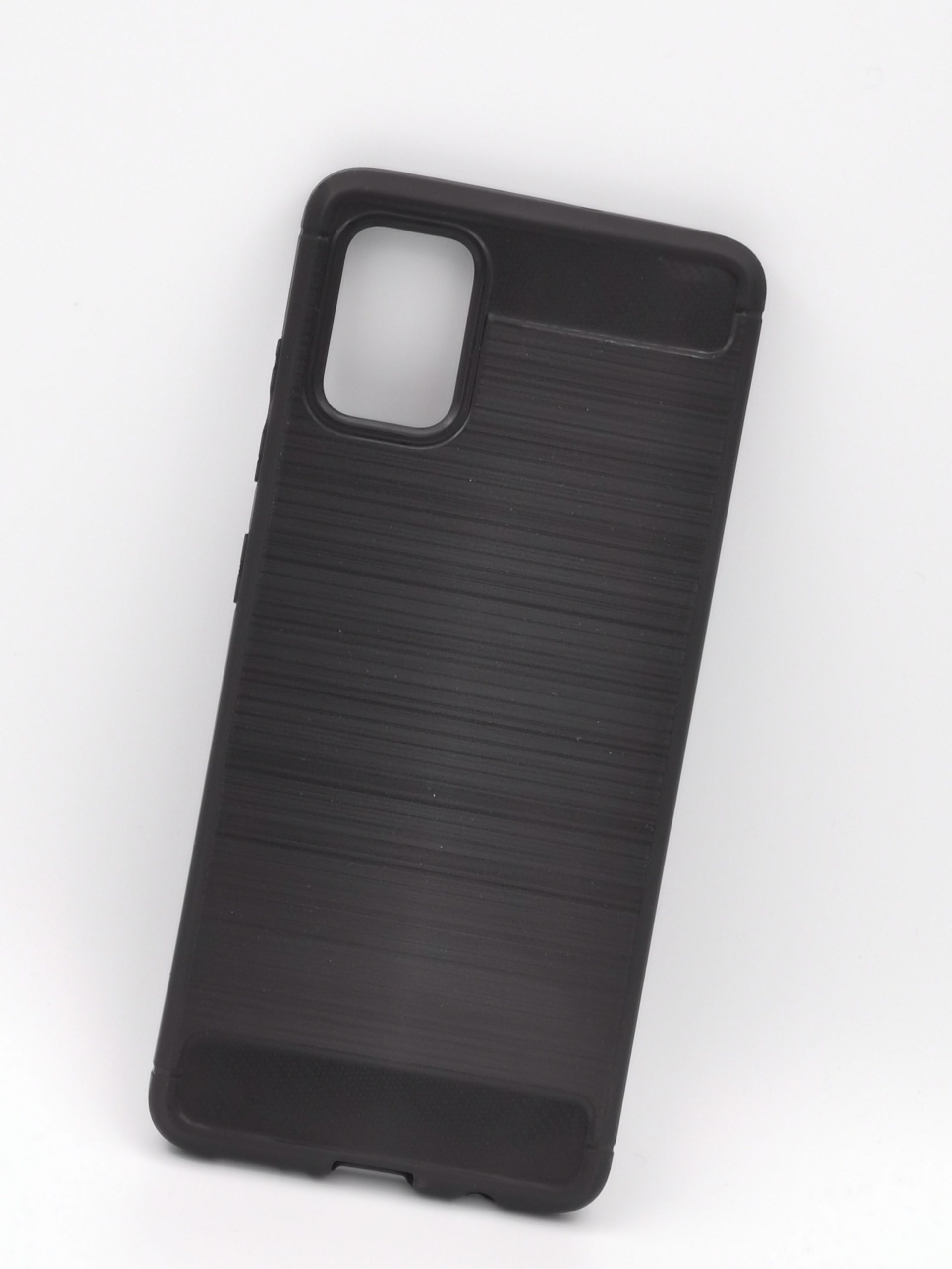 Coque noire Samsung A51 diagonal extérieur
