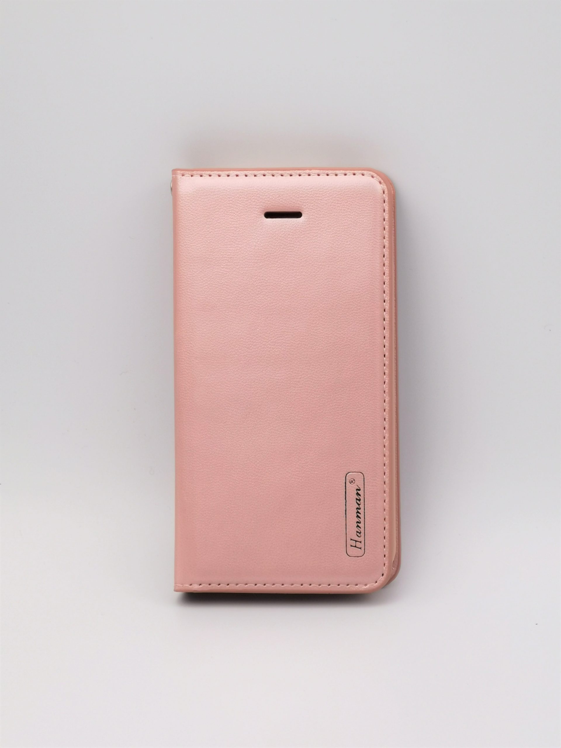 Coque rose similicuir rabat Apple iPhone 5 avant