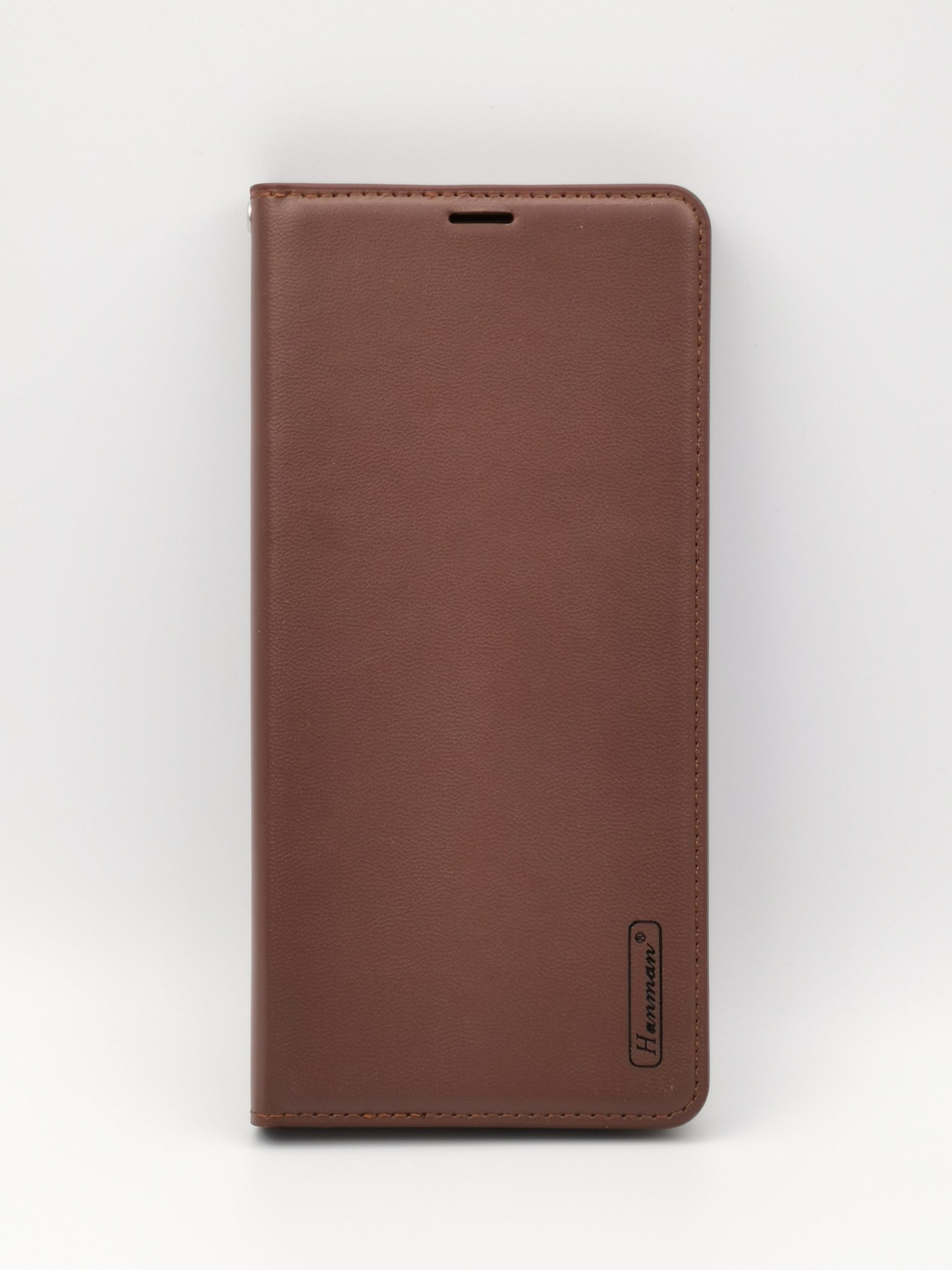 Coque brun similicuir rabat Samsung Galaxy S20 Ultra avant