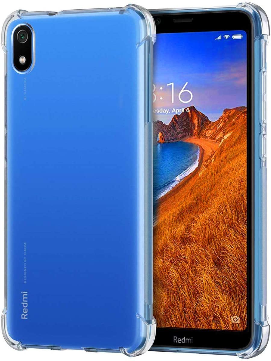 Coque transparente renforcée anti-chocs pour xiaomi redmi 7a