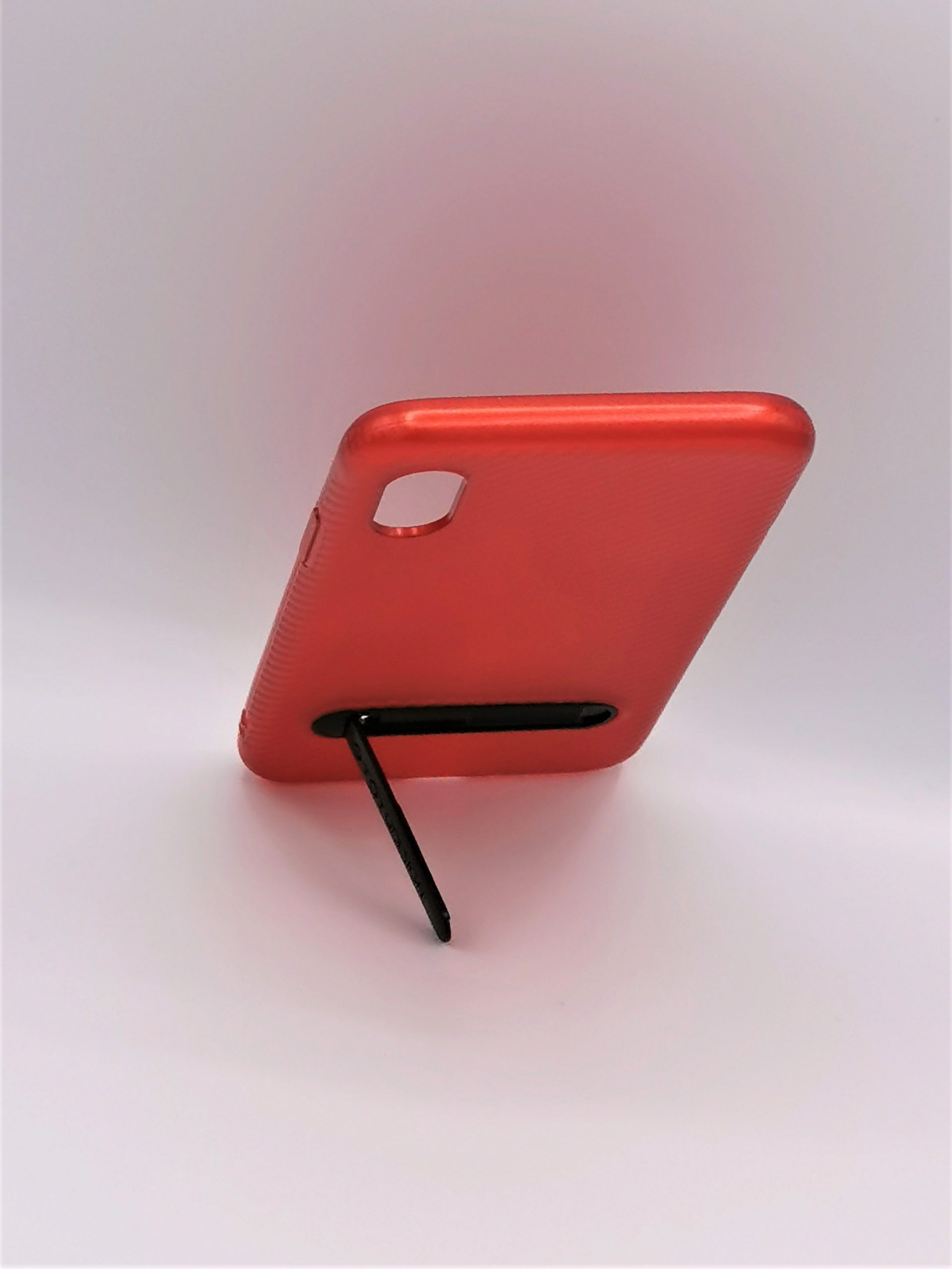 Coque rouge anti-rayures effet fibre de carbone pour iphone x/xs