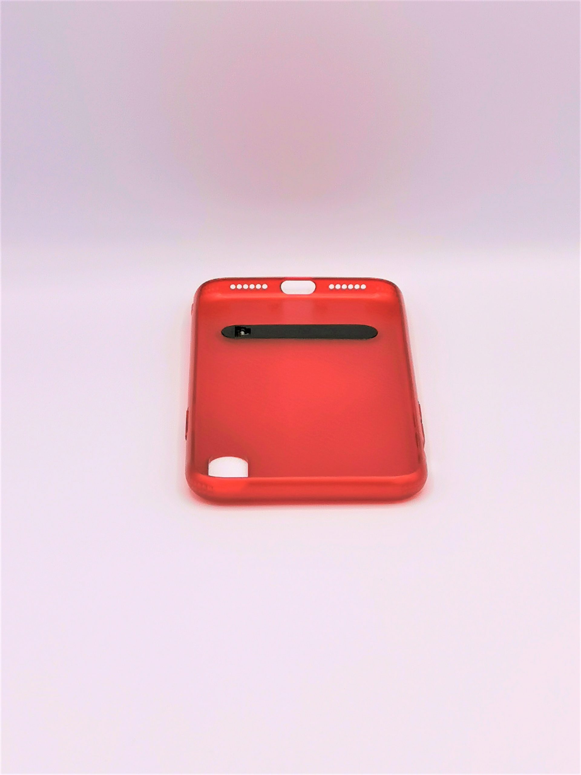 Coque rouge anti-rayures effet fibre de carbone pour iphone x/xs