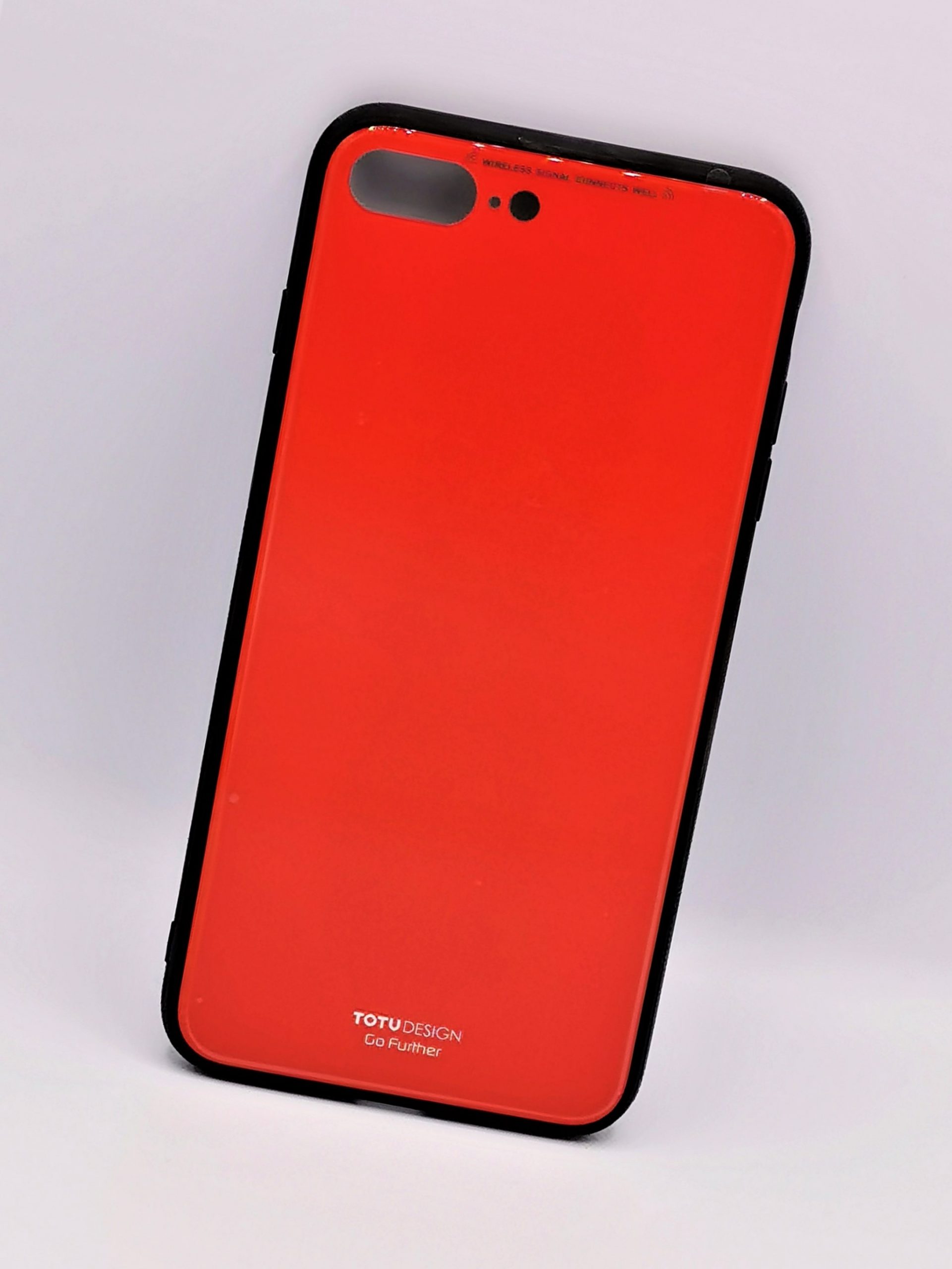 Coque rouge effet verre - iPhone 7, 8, SE (2020) - 1