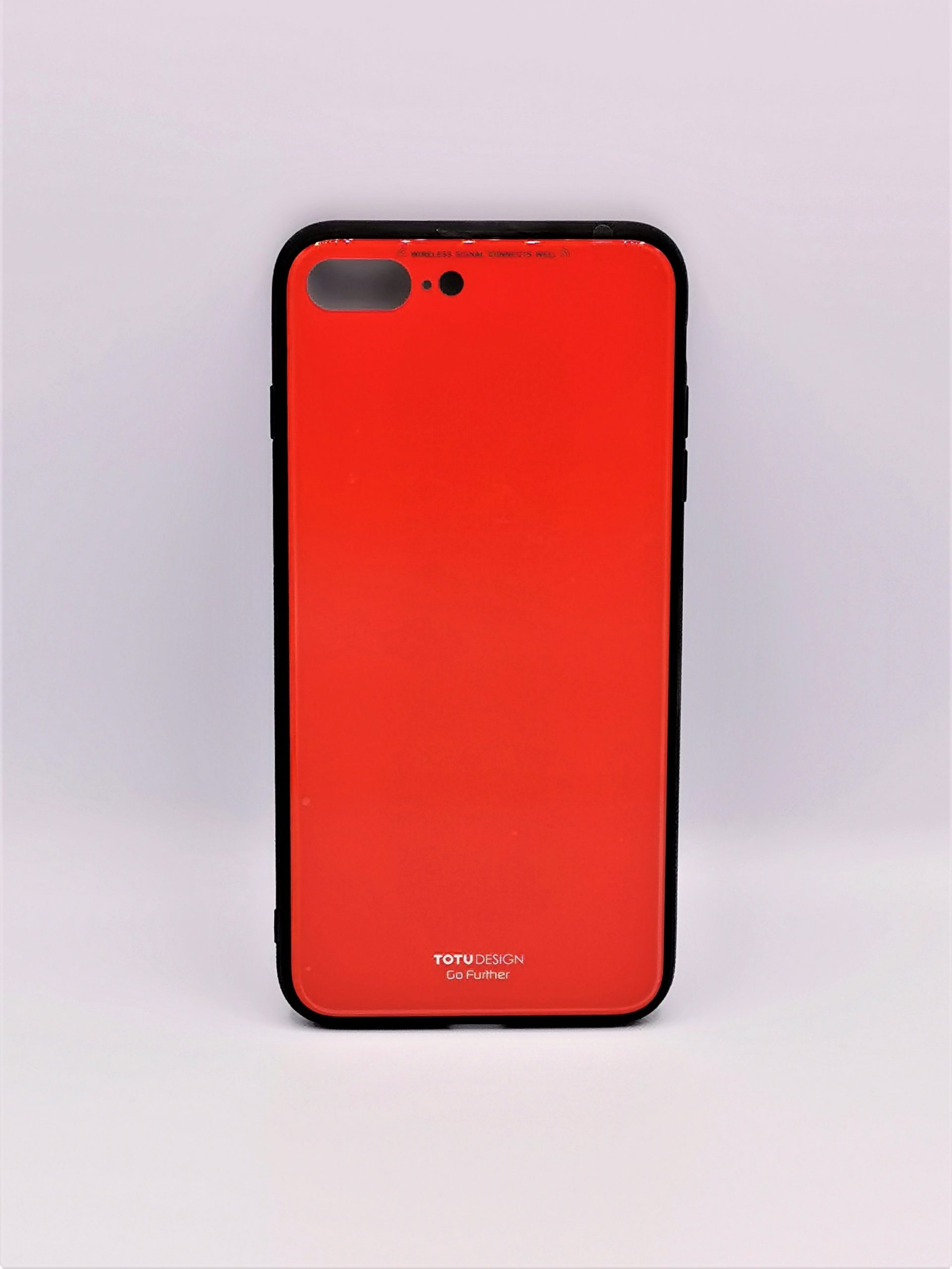 Coque rouge anti-chocs effet verre pour apple iphone 7/8/se (2020)