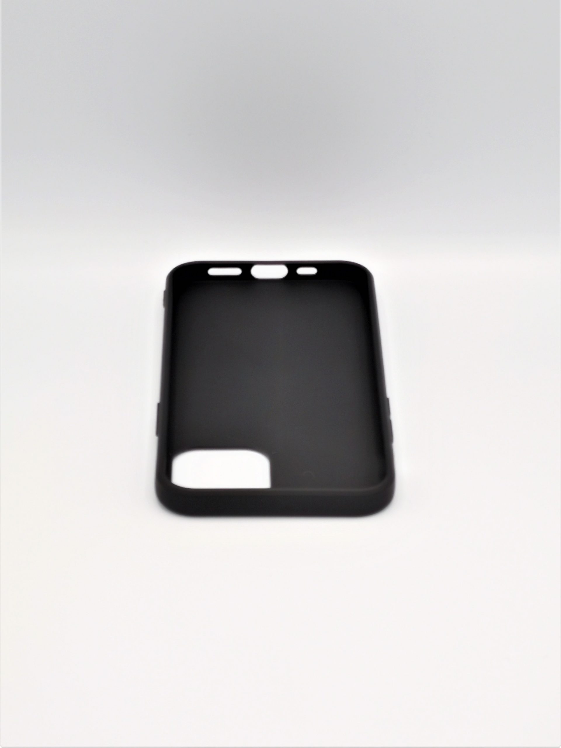 Coque noire en silicone gel doux anti-rayures pour iphone 12/12 pro