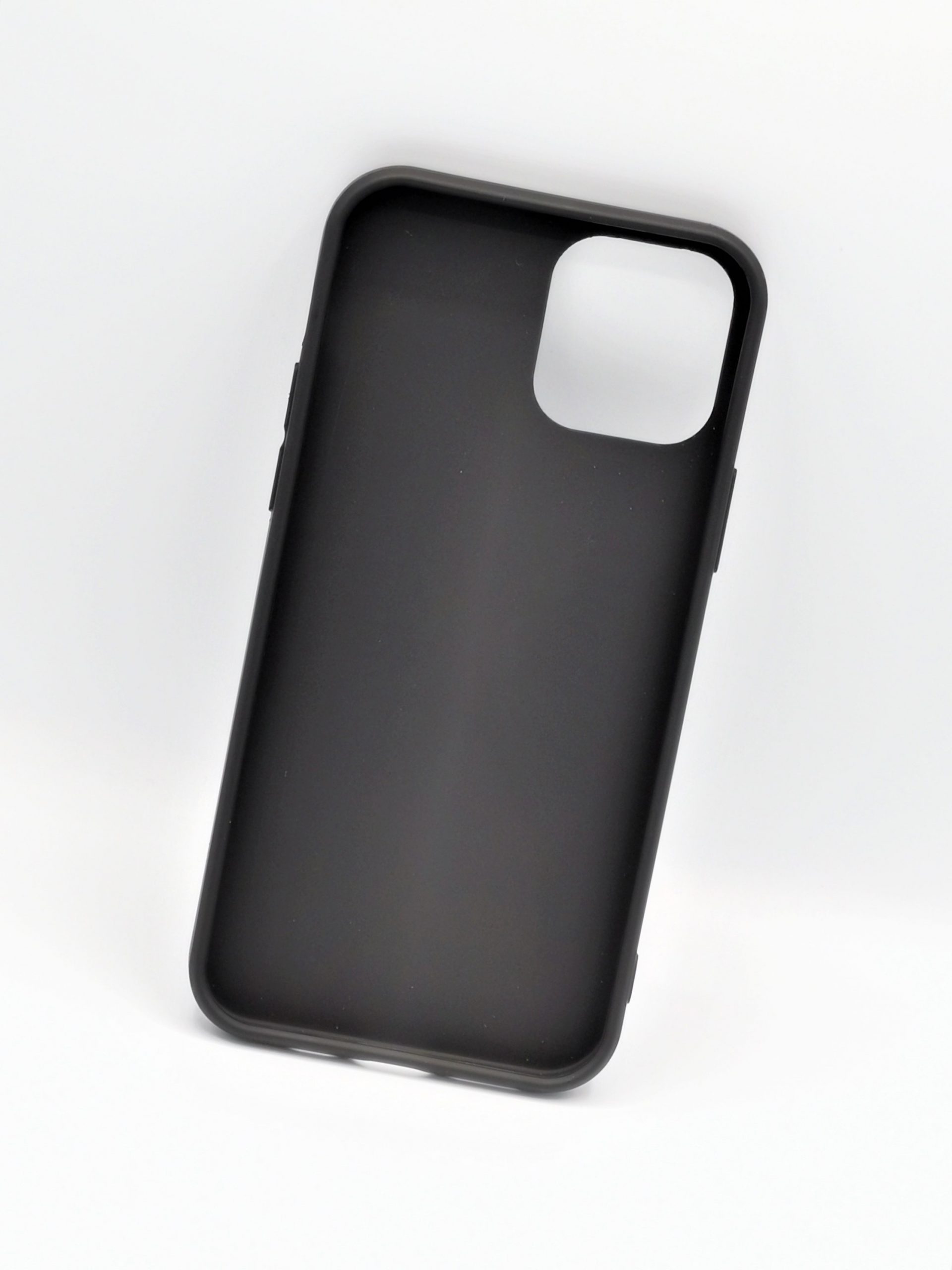 Coque noire en silicone gel doux anti-rayures pour iphone 12/12 pro
