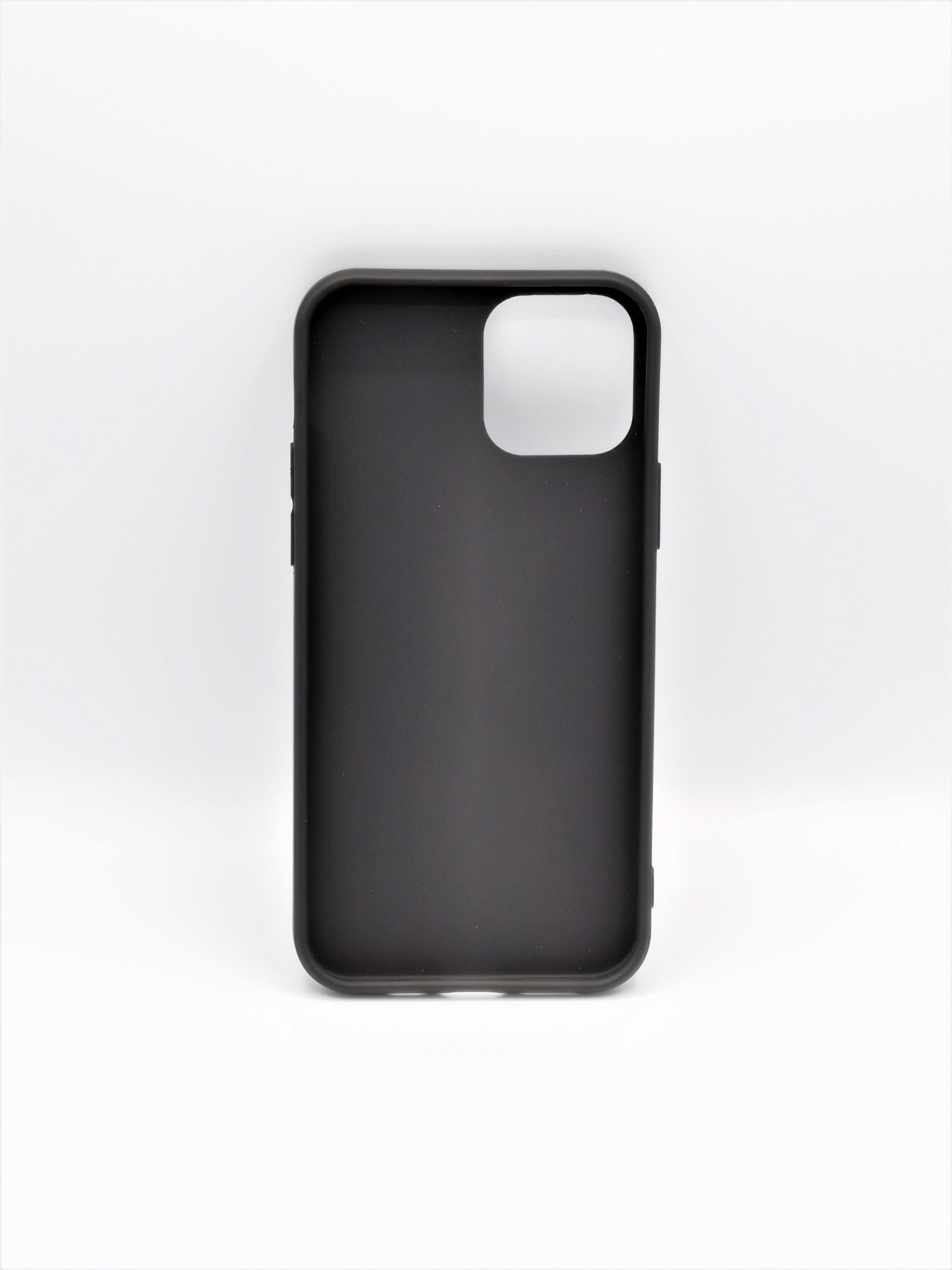 Coque noire en silicone gel doux anti-rayures pour iphone 12/12 pro