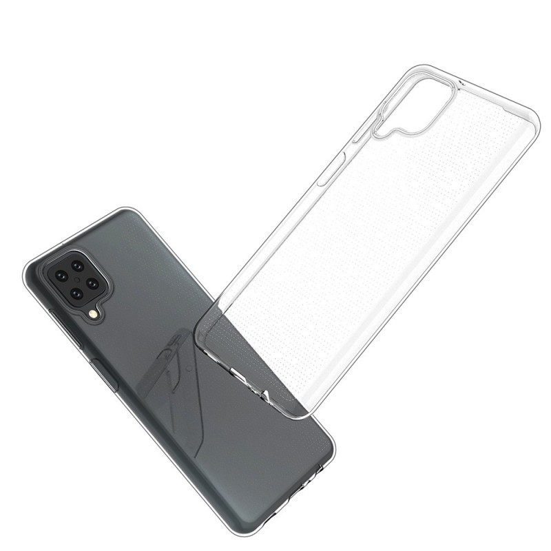 Coque transparente en plastique anti-rayures pour samsung galaxy a12