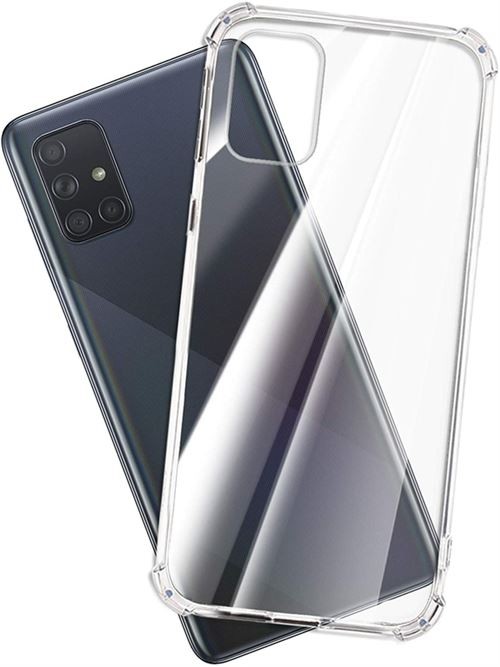 Coque transparente renforcée anti-chocs pour samsung galaxy a02s