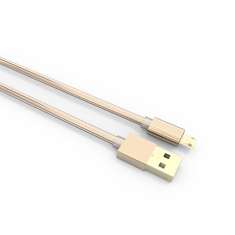 Câble or micro-usb/usb quick charge et transfert de données (1m)