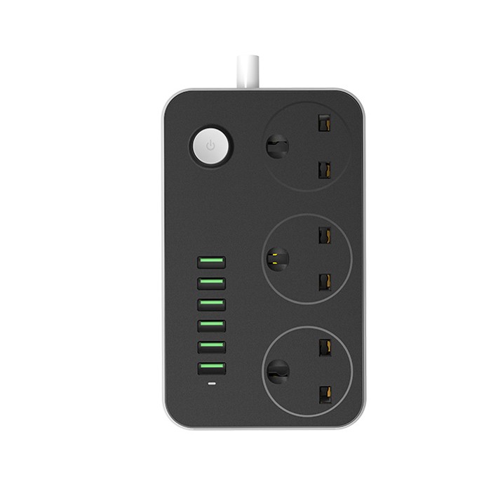 Bloc multiprise 3xprises courant et 6x USB - 1
