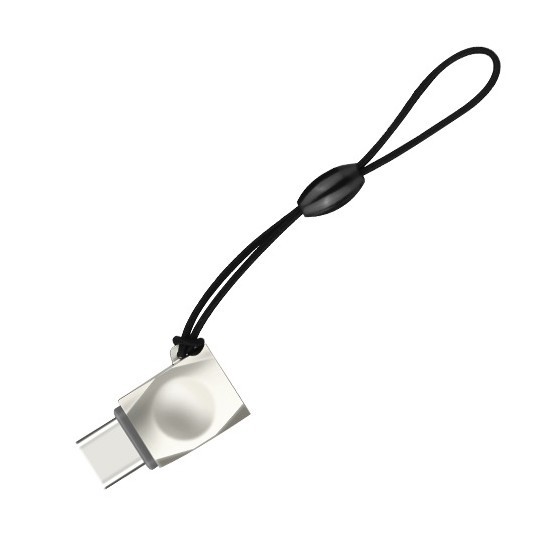Adaptateur usb-c vers micro-usb + dragonne noire compact et léger