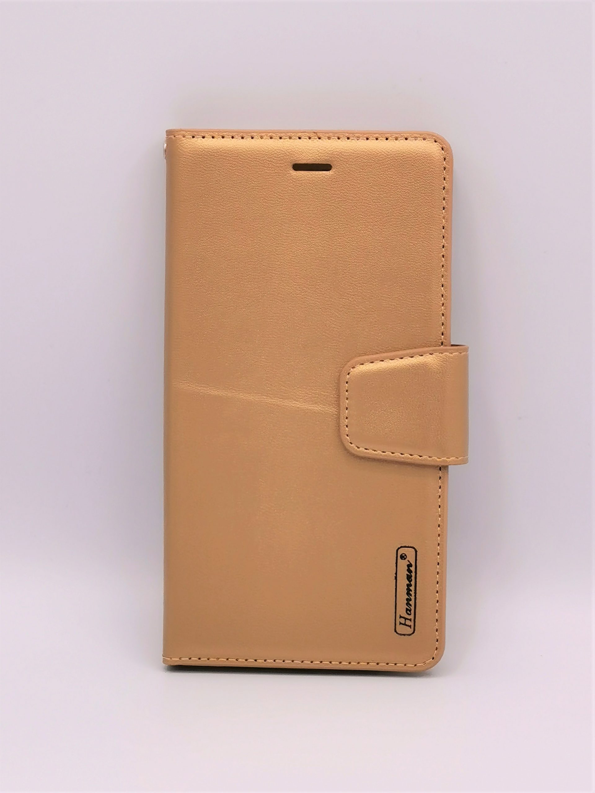 Coque anti-chocs simili cuir or rabat aimanté pour iphone 6 plus/6s plus