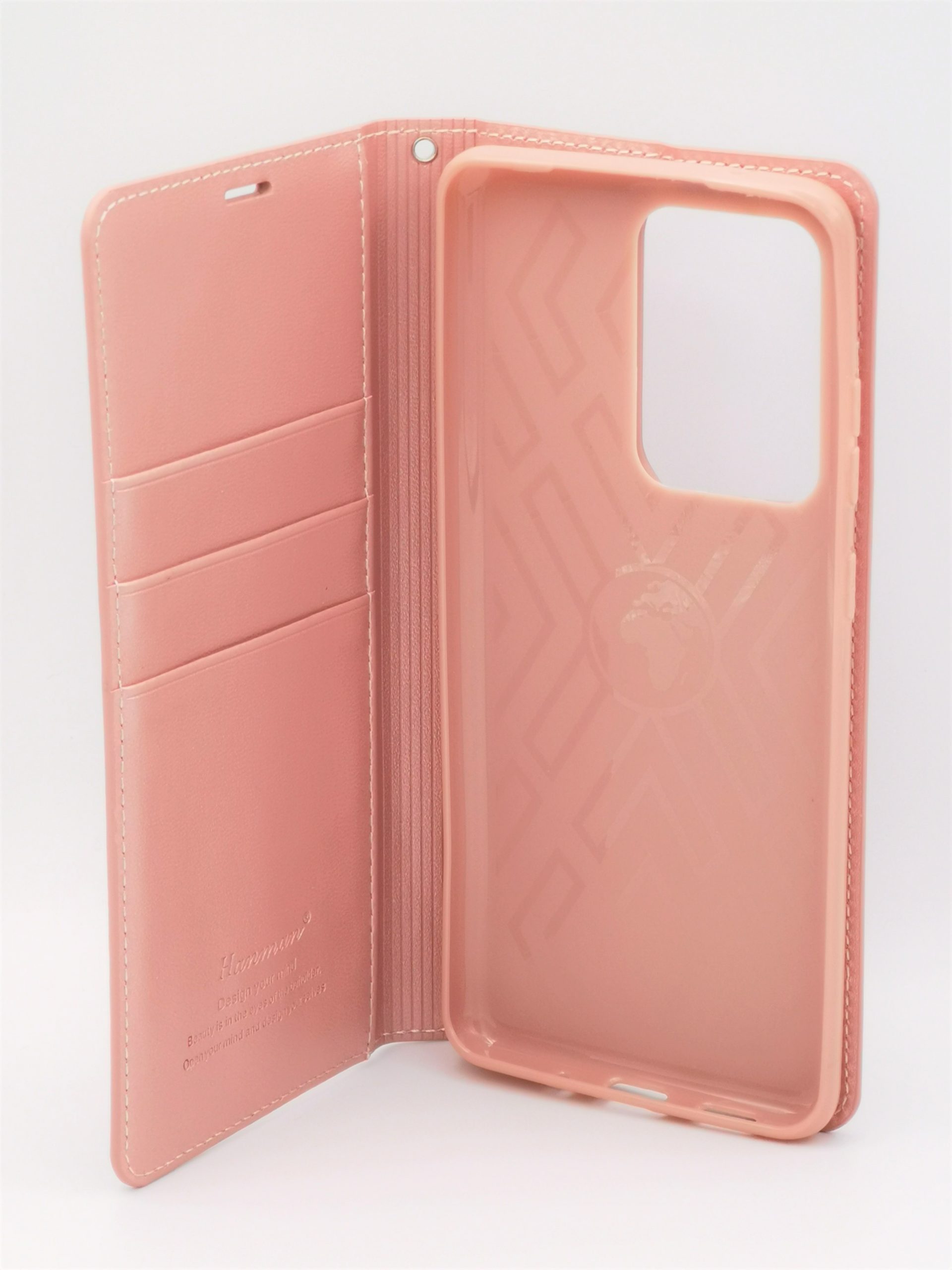 Coque simili cuir rose anti-chocs à rabat pour samsung galaxy s20