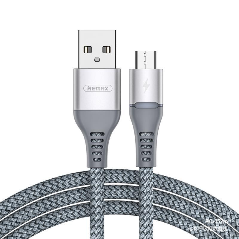 Câble gris multicolore LED Micro-USB - 1