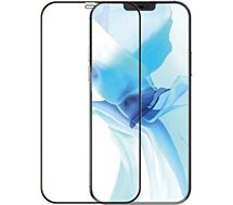 Verre trempé intégral ultra-résistant iphone 12 mini contour noir