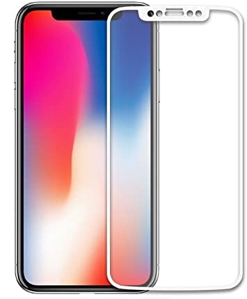 Verre trempé intégral ultra-résistant iphone x/xs/11 pro contour blanc