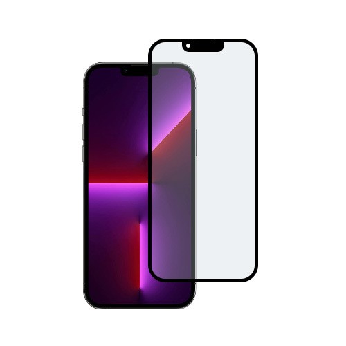 Verre trempé intégral ultra-résistant iphone 13 pro max contour noir