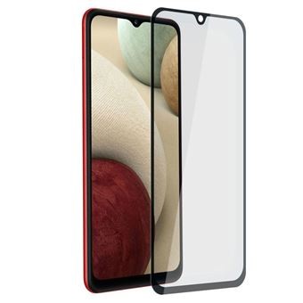 Verre trempé intégral ultra-résistant samsung galaxy a12 contour noir