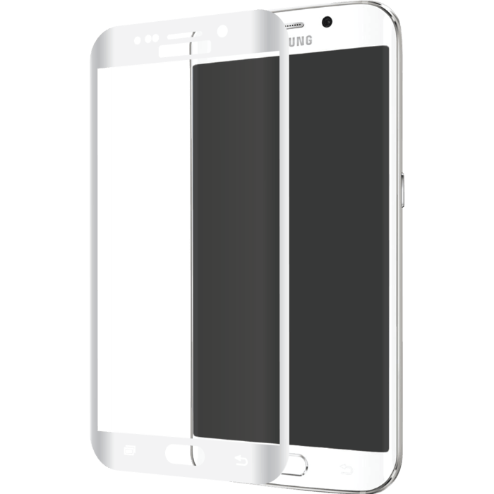 Verre trempé intégral ultra-résistant samsung galaxy s9 contour blanc