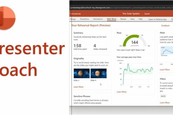 Microsoft: “presenter coach” prometteuse sur powerpoint