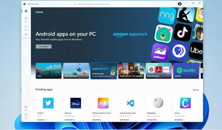 Windows 11 : les applications android sont maintenant disponibles