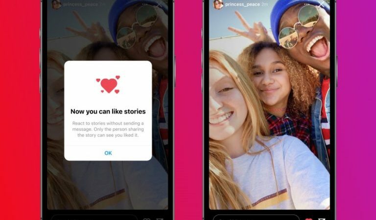 Instagram : la mise en place des likes sur les stories
