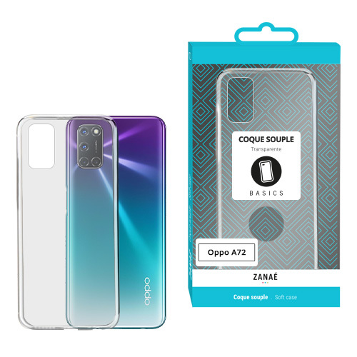 Coque sofigel pour oppo a72, transparent