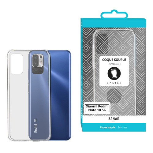 Coque  transparent pour redmi note 10 5g, transparent