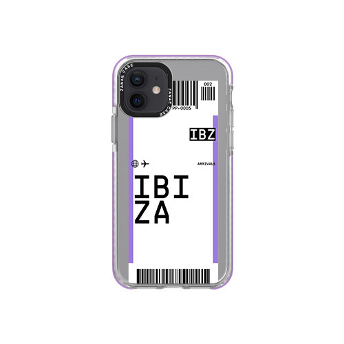 Coque billet d’avion – ibiza pour iphone 12/12 pro, transparent