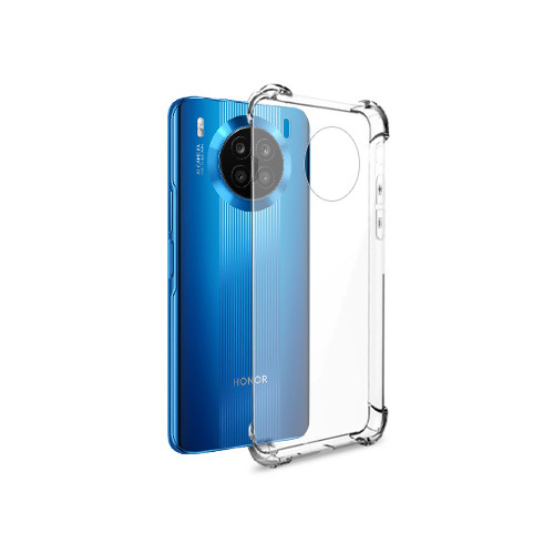 Coque silicone transparent avec coins renforces pour honor 50 lite / nova 8i, transparent