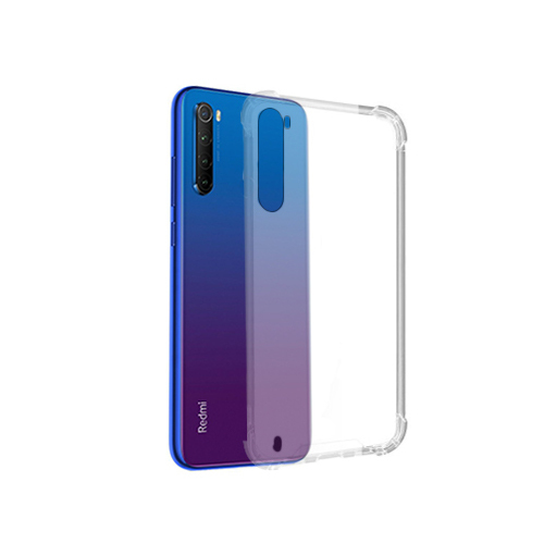 Coque silicone transparent avec coins renforces pour xiaomi note 8t, transparent