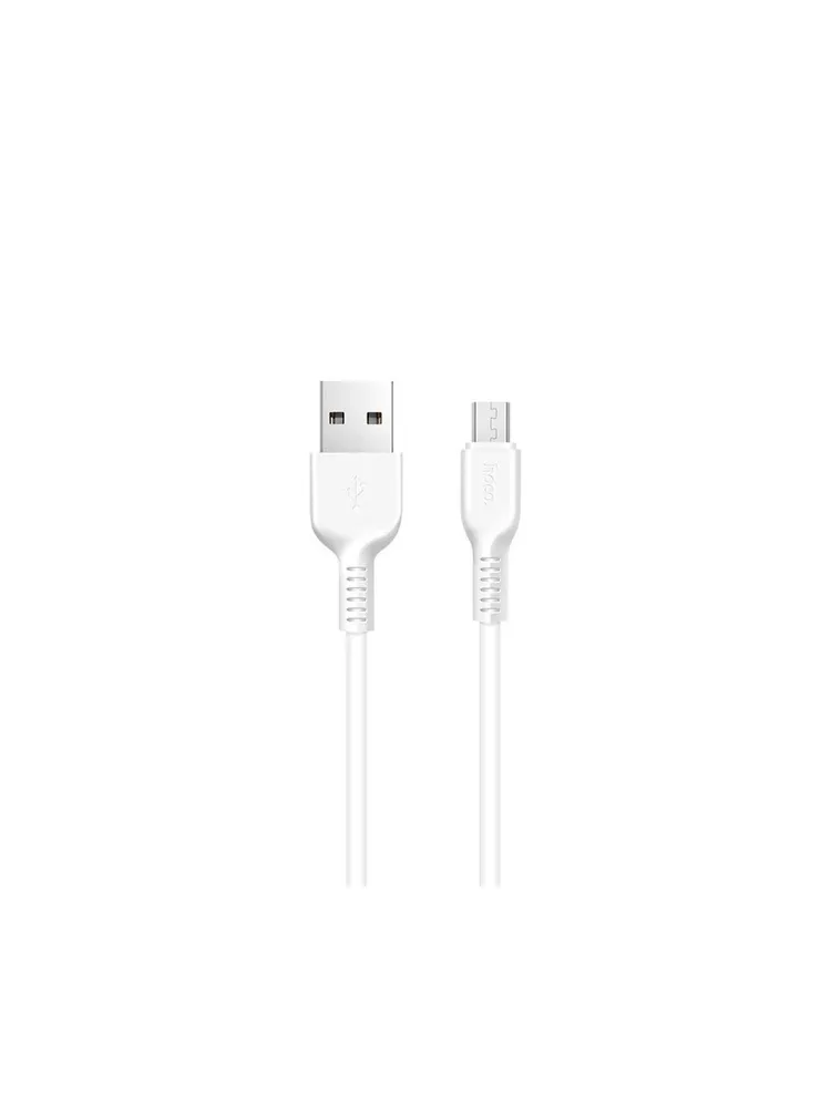 Câble hoco x20 micro usb 1m blanc