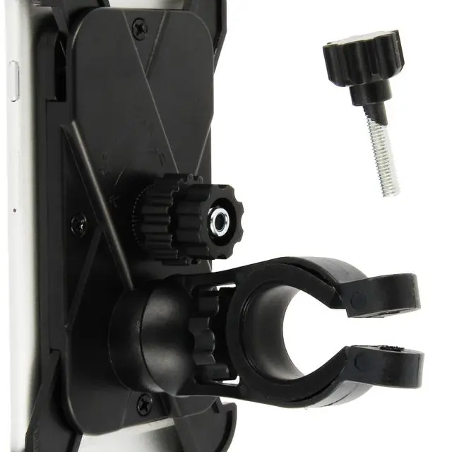 Support Smartphone pour VTT et vélo - Accroche sécurisée par grappin à deux écrous
