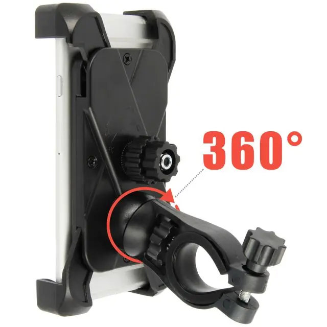 Support Smartphone pour VTT et vélo - Accroche sécurisée par grappin à deux écrous